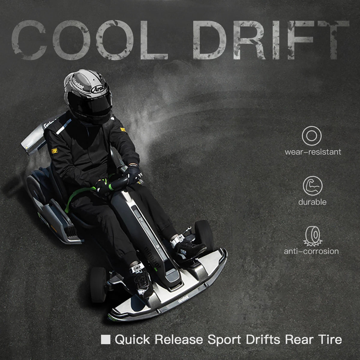OEM Ninebot Gokart Pro/Pro 2/S MAX Rear Drift Tire - Qty 1