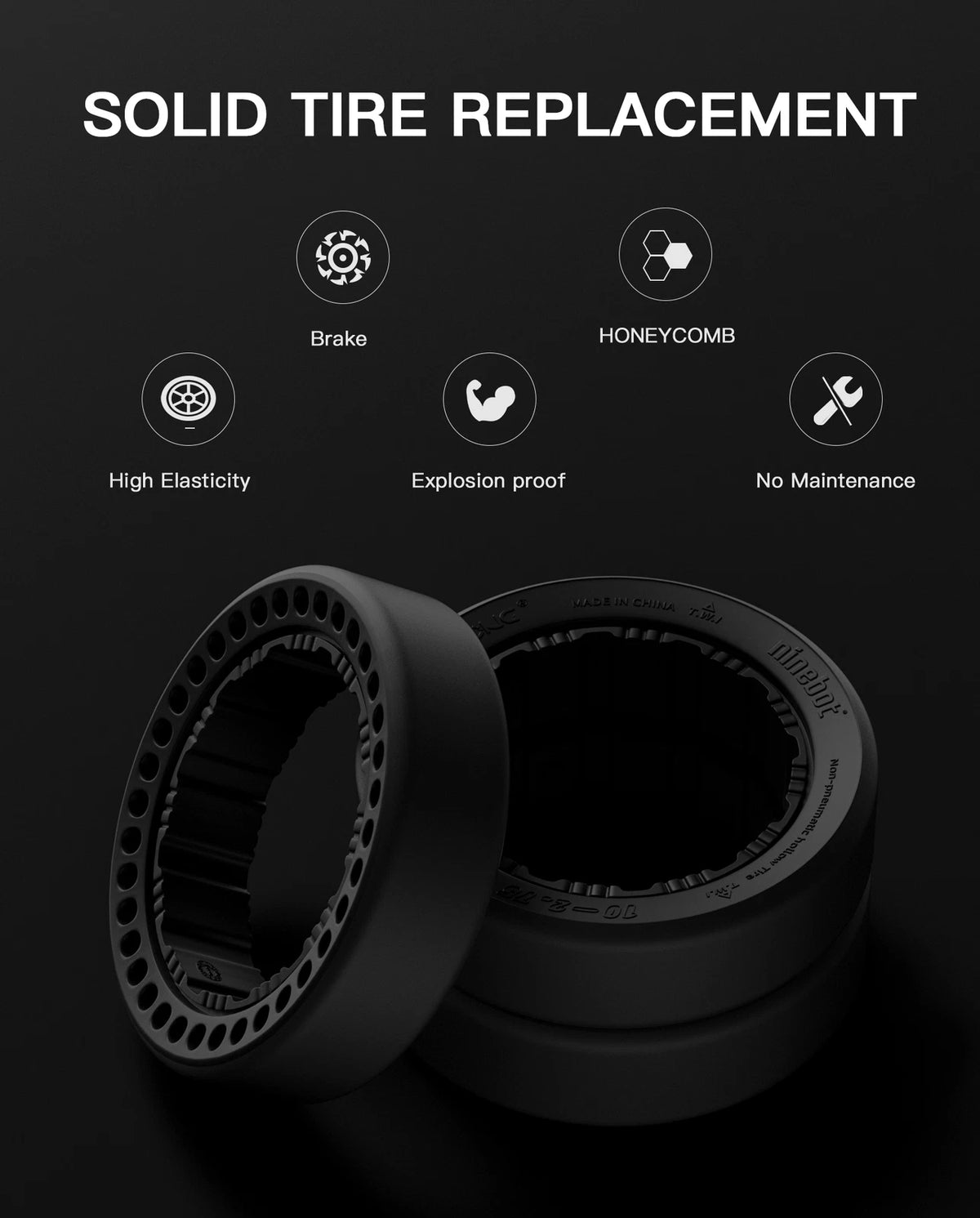 Ninebot Gokart Pro/Pro2/SMAX drifting tires 10-2.75 - 2 pack